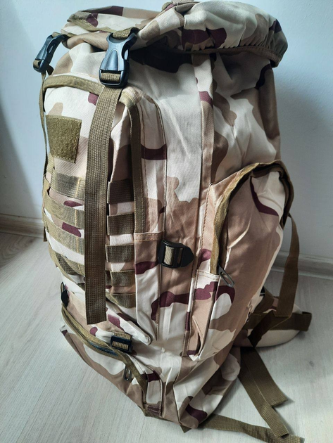 Тактичний військовий армійський туристичний рюкзак камуфляж ЗСУ q008 80 літрів - зображення 2