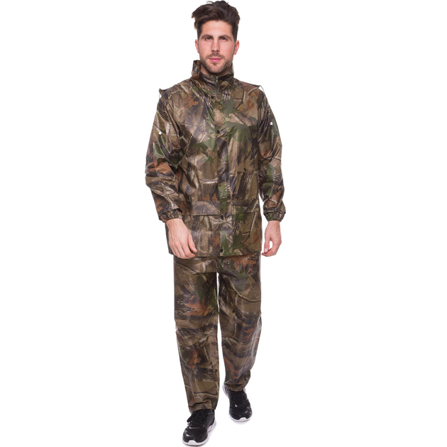 Дождевик-костюм, одежда от дождя SP-Sport 118-1 размер 3XL(52-54) камуфляж Woodland - зображення 1