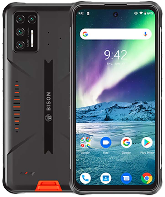 Мобильный телефон Umidigi Bison (8+128Gb) Orange – фото, отзывы ...