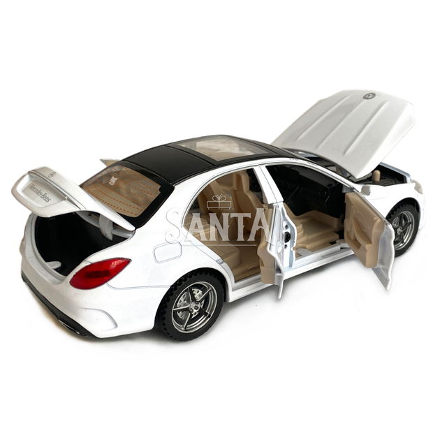 Игрушечная машинка металлическая Mercedes-Bens C260L (Мерседес-Бенц ) «АвтоЕксперт», белая, батар., свет, звук, откр.двери, инерция, от 3 лет, 15*7*5 (DL-47020) - Фото 4 Игрушечная машинка металлическая Mercedes-Bens C260L (Мерседес-Бенц ) «АвтоЕксперт», белая, батар., свет, звук, откр.двери, инерция, от 3 лет, 15*7*5 (DL-47020) - изображение 4