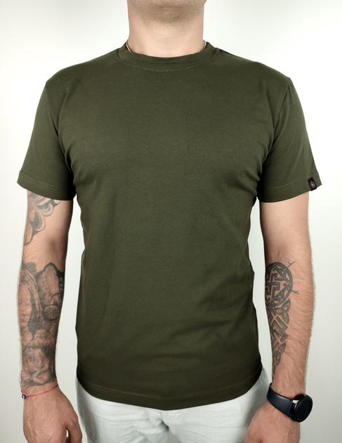 Тактическая футболка НГУ ТТХ Хаки (эластичная, хлопок + полиэстер) 56 (XXXL) - изображение 2