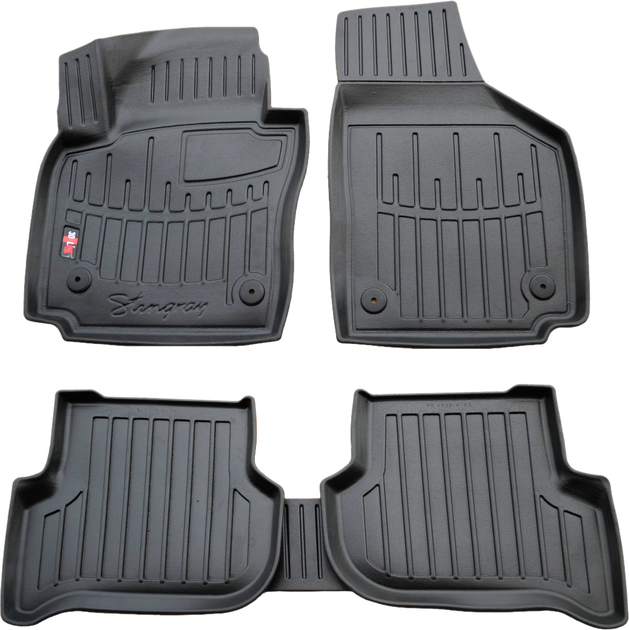 Акція на Комплект автокилимків Stingray SEAT Altea XL (2005-2015) Чорний 5 шт від Rozetka
