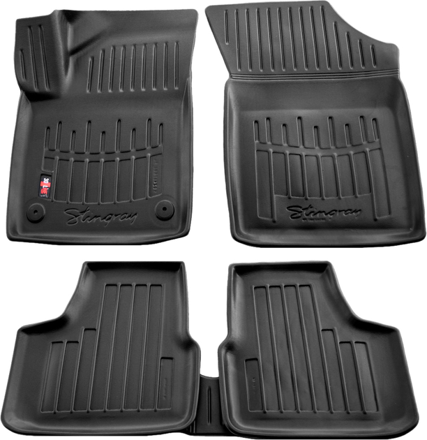 Акція на Комплект автокилимків Stingray SEAT MII (2012-...) Чорний 5 шт від Rozetka