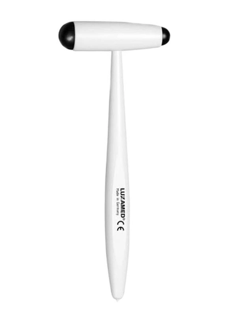 Неврологический рефлекторный молоточек Luxamed BUCK Белый алюминиевый с иглой 180 мм Германия - изображение 1
