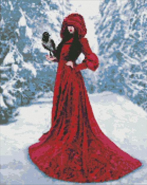 Zestaw do haftu diamentowego Ideyka Zimowe piękno 40 x 50 cm (4823104339205) - obraz 2