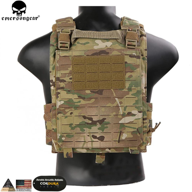 Плитоноска-тактический быстросъемный военный жилет Emersongear Quick Release LAVC ASSAULT PLate Carrier Multicam EM7404MC-1 - изображение 2