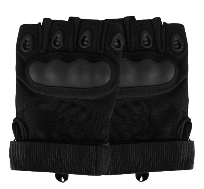 Тактичні Рукавиці Tactical Gloves PRO безпалі рукавички чорні розмір L - зображення 2