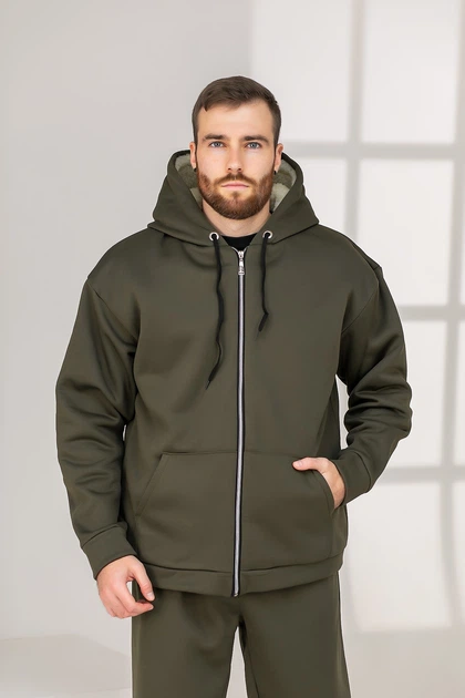 Мужской тёплый костюм Lenato 56-58 хаки - изображение 3
