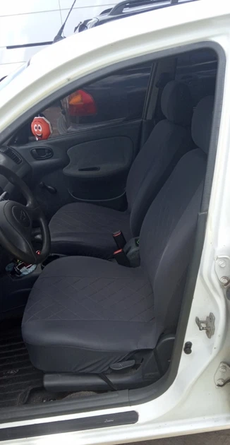 Авточехлы на сиденья TOYOTA Yaris 2004>2005 mk I Hatchback Pok-ter Pok-ter Draft Line серые - изображение 10