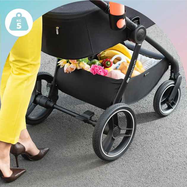Универсальная коляска 2 в 1 Kinderkraft Nea Midnight Black (KSNEA000BLK2000) - изображение 13