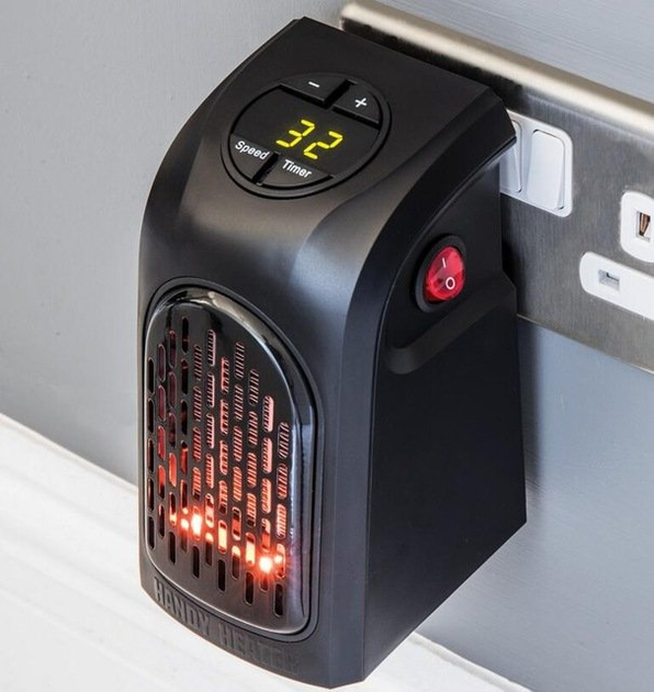 Міні обігрівач без шнура Handy Heater 400W для дому та офісу з пультом (0553) - изображение 2