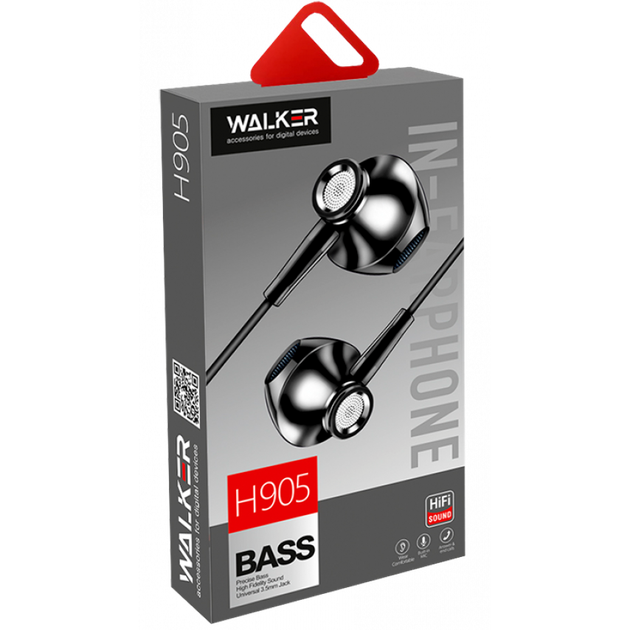 Навушники WALKER H905 red - Фото 3 Навушники WALKER H905 red - зображення 3