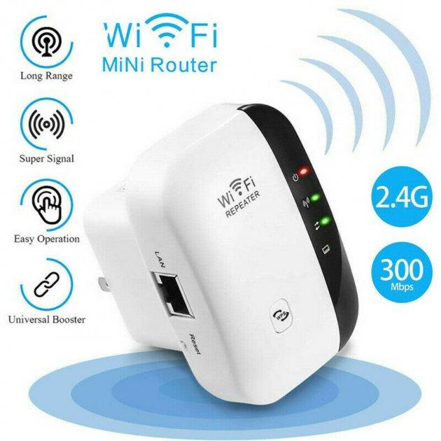 Репітер підсилювач WiFi сигналу 300 Мбіт/с UKC WR03 White – фото ...