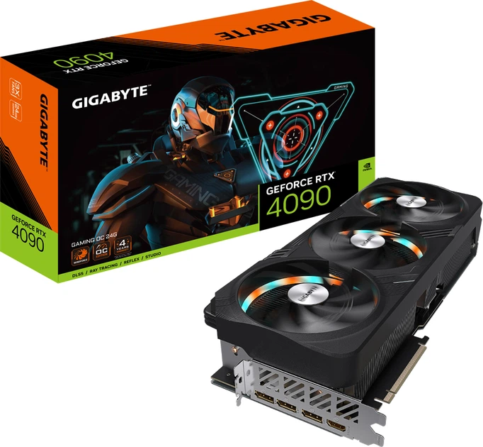 Gigabyte PCI-Ex GeForce RTX 4090 GAMING OC 24G 24GB GDDR6X (384bit) (2535/21000) (1 x HDMI, 3 x DisplayPort) (GV-N4090GAMING OC-24GD) - зображення 8