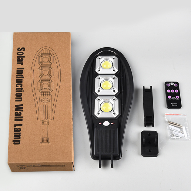 Вуличний світлодіодний ліхтар на сонячній батареї з пультом Solar Light SL-63T-3COB настінний світильник акумуляторний - зображення 7