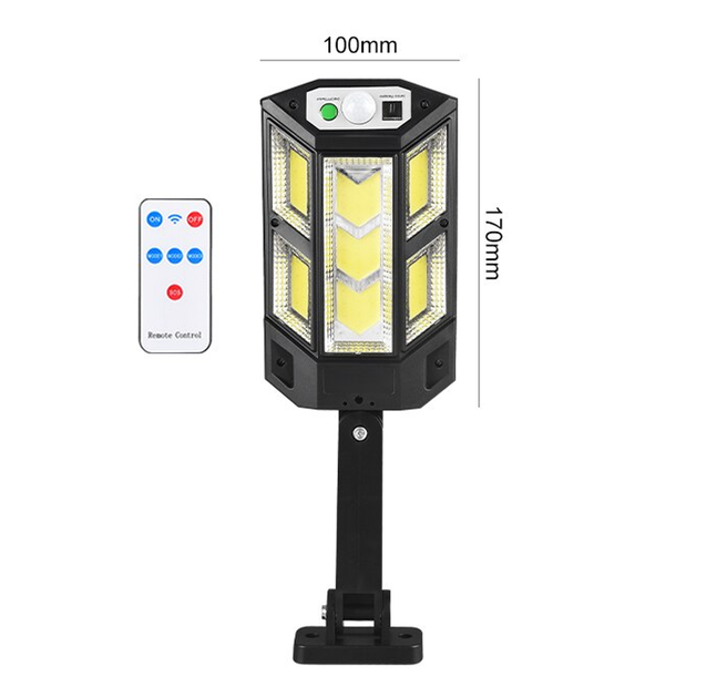 Вуличний ліхтар на сонячній батареї Solar Light SL-900c 59/7COB настінний, акумуляторний, з датчиком руху та пультом - Фото 9 Вуличний ліхтар на сонячній батареї Solar Light SL-900c 59/7COB настінний, акумуляторний, з датчиком руху та пультом - зображення 9