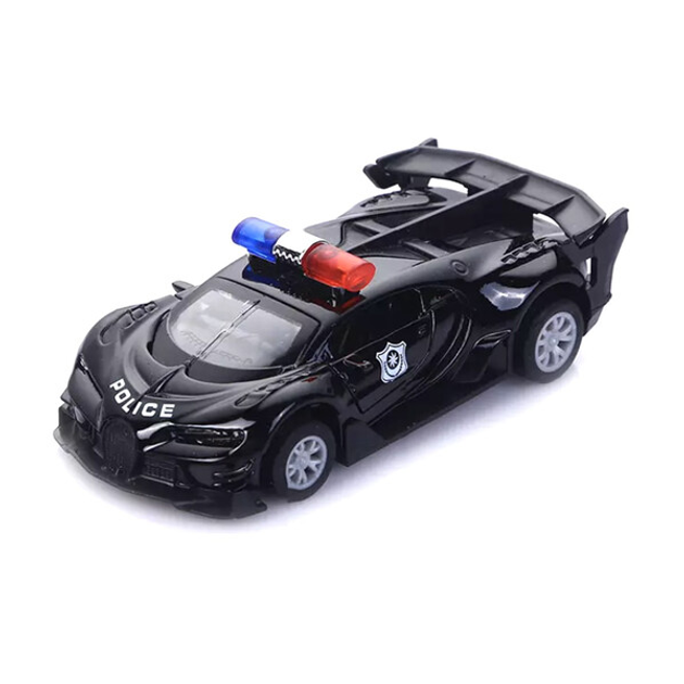 Машинка полицейская Bugatti металлическая моделька детская игрушка 12 ...
