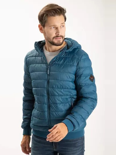 Куртка демисезонная с капюшоном мужская Cross Jeans 40246-005 M Indigo ...
