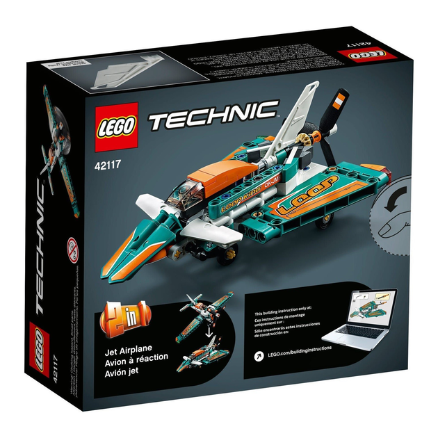 Конструктор Lego Technic Гоночный самолёт 154 детали (42117) – фото ...