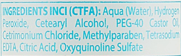 Емульсійний окислювач 20 Vol - Parisienne Italia Acqua Ossigenata Emulsionata 125ml (580367-120701) - изображение 3