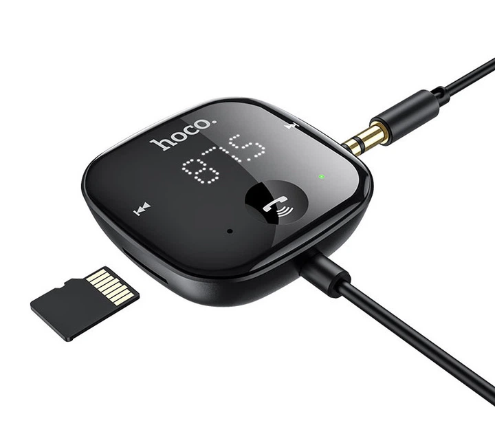 FM-трансмиттер (модулятор) в машину Hoco E65 Bluetooth TF/AUX Черный (E65) - изображение 3