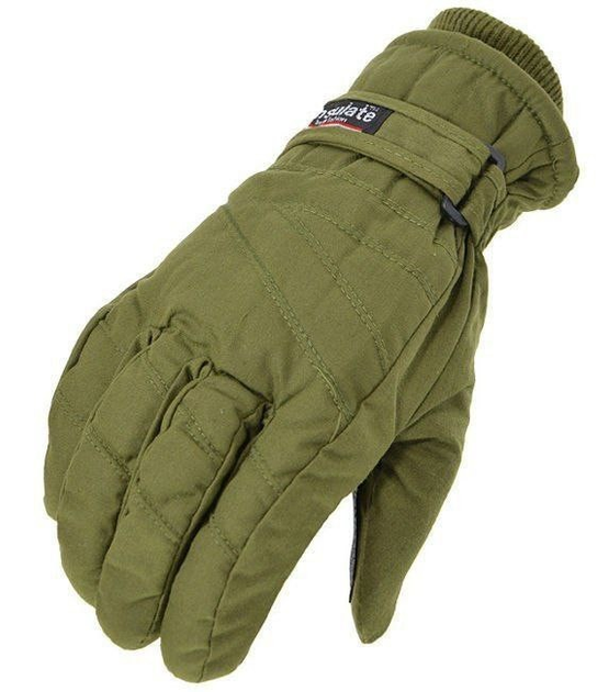 Тактичні військові зимові перчатки рукавиці олива MFH Thinsulate - зображення 1