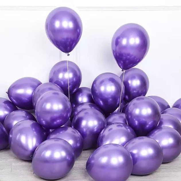 Воздушный Шар 12" (30см) КИТАЙ Фиолетовый Хром – фото, отзывы ...
