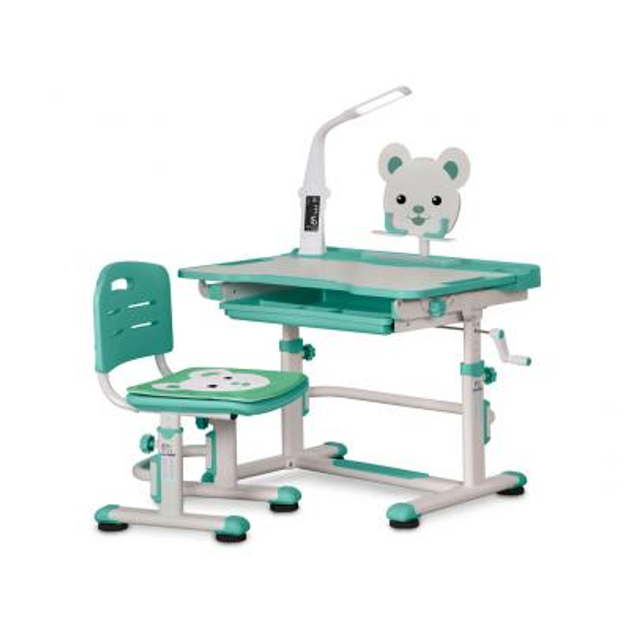 Парта со стулом Evo-kids BD-04 Z XL Teddy с лампой – фото, отзывы ...
