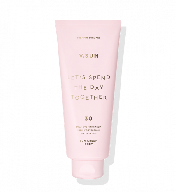 Сонцезахисний крем для тіла V. SUN Let's spend the day together SPF 30 200 мл - Фото 1 Сонцезахисний крем для тіла V. SUN Let's spend the day together SPF 30 200 мл - зображення 1