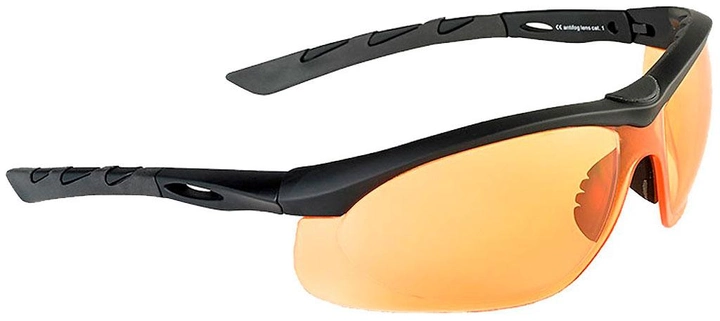 Защитные очки Swiss Eye Lancer (черный) оранжевые линзы - зображення 1