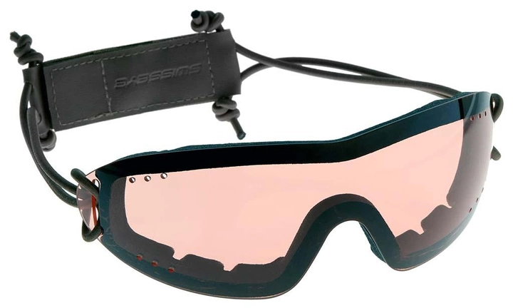 Защитные очки-маска Swiss Eye Infantry (черный) оранжевая линза - зображення 1