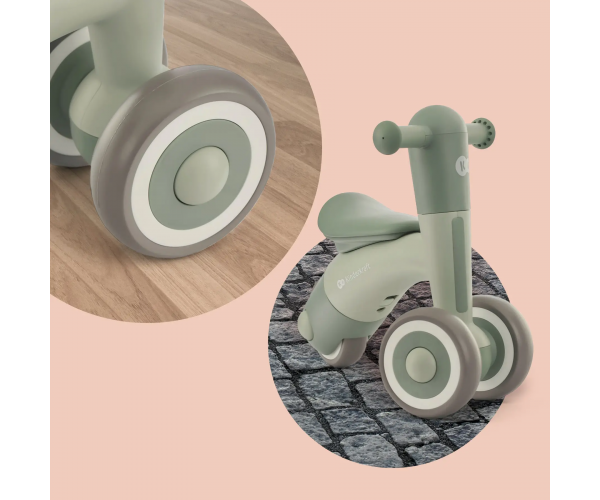 Каталка-біговел Kinderkraft Minibi Leaf Green (зелений) - зображення 4