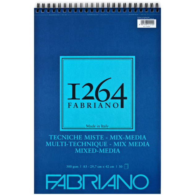 Альбом на спіралі Mix Media 1264 Fabriano 15л 300г А5 - зображення 2