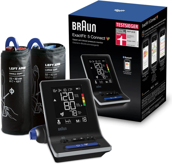 Тонометр BRAUN BPM ExactFit 5 Connect BUA6350 - зображення 9