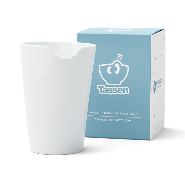 Чашка фарфоровая 58products Tassen с откусанным краем 400 мл белая TASS23701/TS - изображение 3