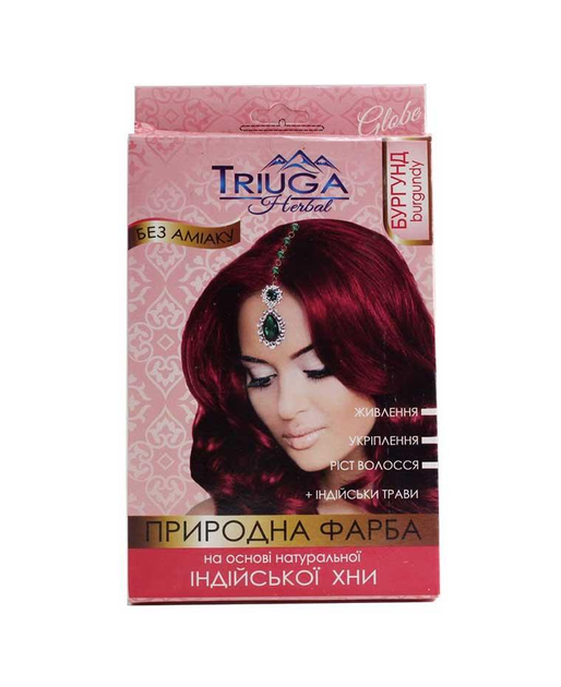 Краска натуральная для волос Triuga на основе хны Бургунд 25 г от ...