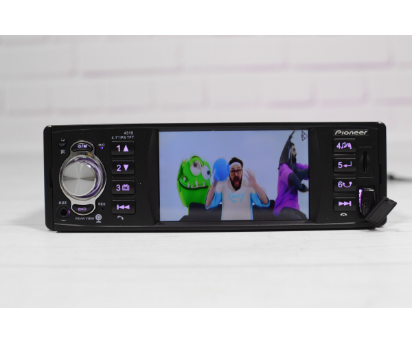 Автомагнітола 1DIN Pioneer 4319 з екраном TFT 4.1″ USB порт – фото