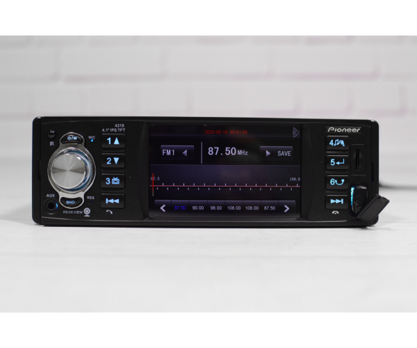 Автомагнітола 1DIN Pioneer 4319 з екраном TFT 4.1″ USB порт – фото