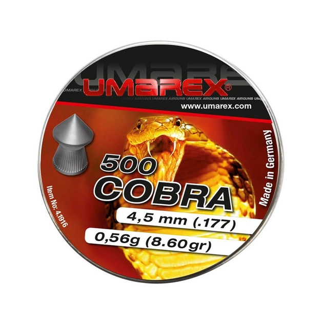 Кулі для пневматичної зброї Umarex Cobra, 500 шт - зображення 1