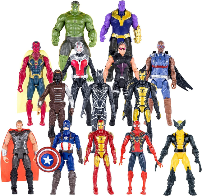 Marvel avengers action hot sale figure gift set