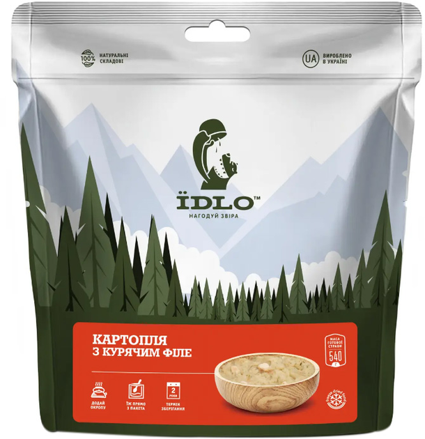 Картопля Їdlo з курячим філе 90 г (4820219970590) - зображення 1
