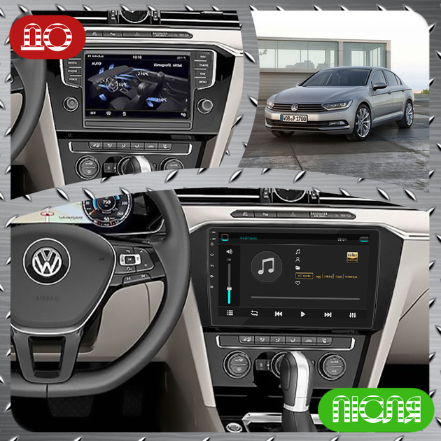 Штатная магнитола 10" Lesko для Volkswagen Passat B8 Рестайлинг 2019-н.в. 6/128Gb 4G Wi-Fi GPS Top - изображение 3