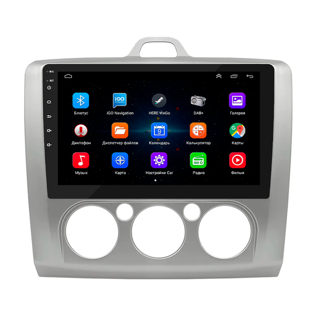 Штатная магнитола Lesko для Ford Focus II (North America) 2007-2010 9" 1/16GB Wi-Fi Optima GPS Android Фокус - изображение 2
