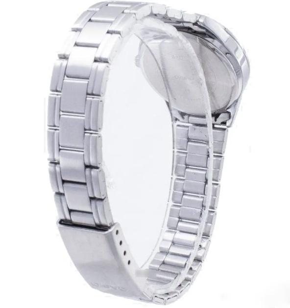 Женские часы с кварцевым механизмом Casio LTP-V005D-2B3 Серебристые со светло-голубым - изображение 3