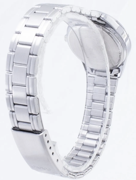 Женские часы Casio LTP-V005D-4B2 выполнены в светло-розовом цвете с серебристым оттенком. - изображение 5