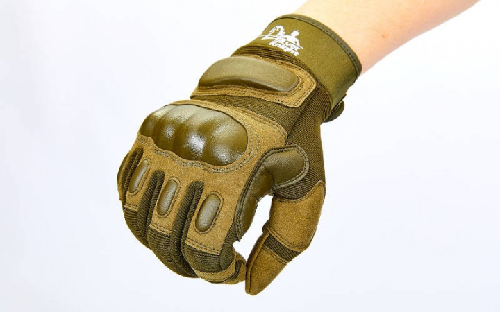 Перчатки тактические с закрытыми пальцами SILVER KNIGHT BC-7052 /2 (р-р XL , оливковый) - изображение 2