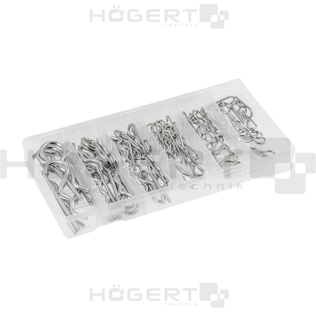 Набор пружинных шплинтов, 150 шт. HOEGERT HT8G516 – фото, отзывы ...