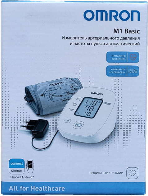 Тонометр OMRON M1 Basic (HEM-7121J- ARU) – купити онлайн на ROZETKA