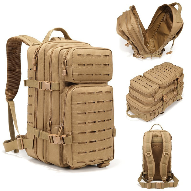 Рюкзак тактический Smartex 3P Tactical 47 ST-097 khaki - изображение 2