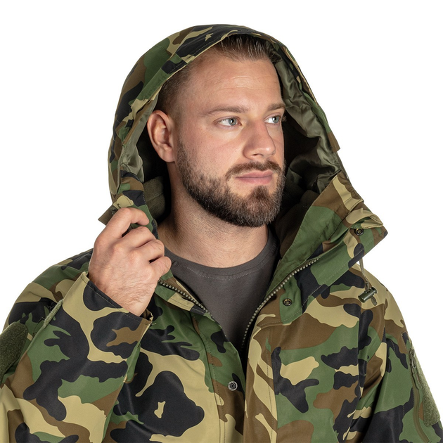 Куртка Mil-Tec Теплая Тактичская Ecwcs Wet Weather Gen.II С Подкладкой Woodland XXXL - изображение 2